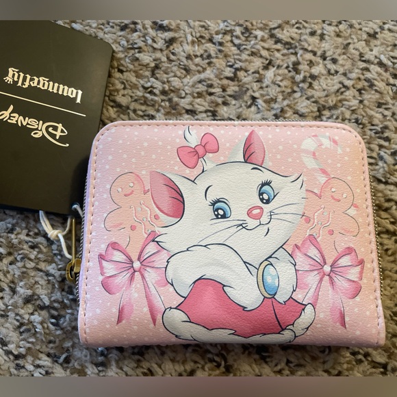 Loungefly Handbags - Loungefly Disney The Aristocats Marie Holiday Mini Zipper Wallet